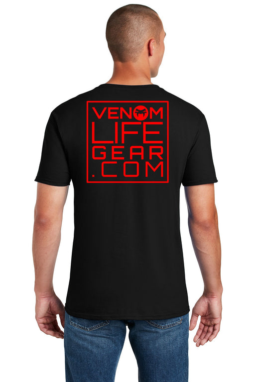 Men's black scorpion t-shirt, black and red, venom shirt, arachnid t-shirt, black and red shirt