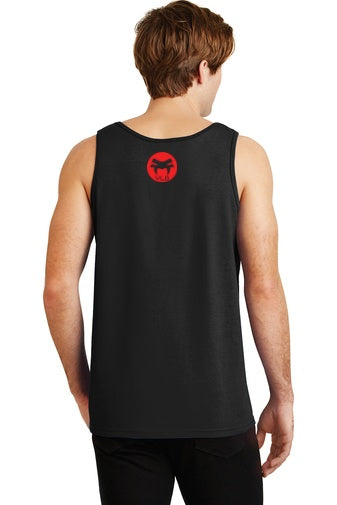 Men's black tank top, summer, soft cotton