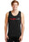 Men's black tank top, summer, soft cotton