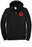 Black zip up hoodie 9-ounce, 50/50 cotton/polyester fleece lined mens/unisex hooded sweatshirt
