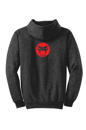 Mens Gray Pullover Hoodie