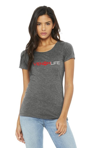 Ladies Gray Scoop Neck