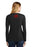 Ladies Black V-Neck Long Sleeve