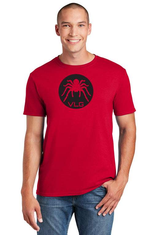 Men's black tarantula spider t-shirt, black and red, venom shirt, arachnid t-shirt, red and black t-shirt