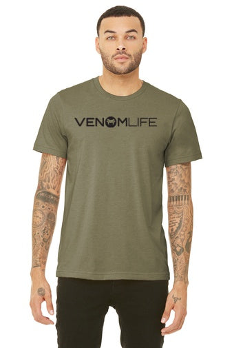 Bella and Canvas Olive Green Military Style T-shirt, 4.2-ounce, 100% Airlume combed and ring spun cotton, Unisex super soft material